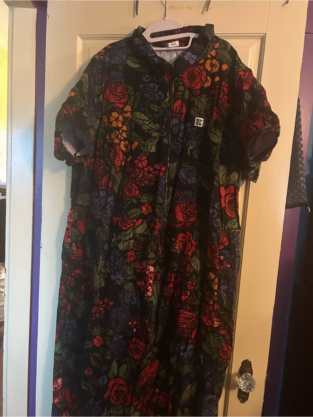 Lucy & Yak Ragan Zip Jumpsuit - Maria floral print UK 32/ US 28wpetite